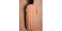 Kimono with tied sleeves in camel